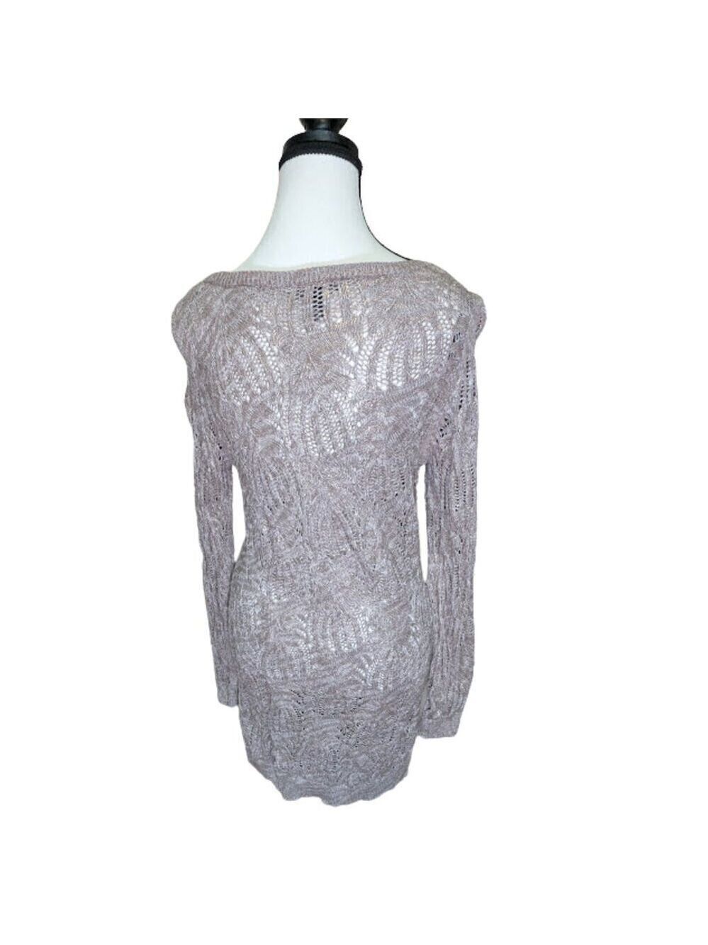 INC International Concepts Metallic Knit Sweater Dress | Size L - Picture 4 of 11